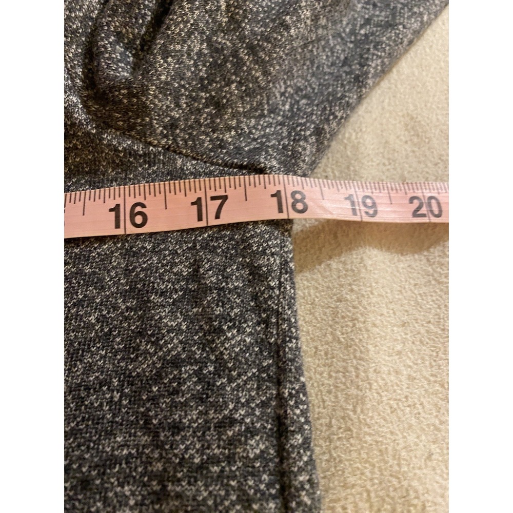 Weekend By Chico's Womens Blouse Top Size 0 Gray Long Sleeve Knit Shoulder‎ Zip - Picture 9 of 11